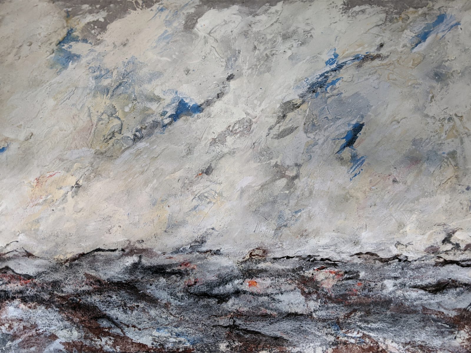 Manfred Fischer 2018 Landschaft IV, Malerei auf Leinwand, 110 x 160 cm